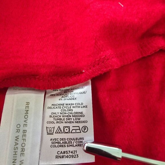 Lou & Grey Petites Signature Soft Red Joggers Lounge Sweatpants Womens Sz M - Picture 10 of 10